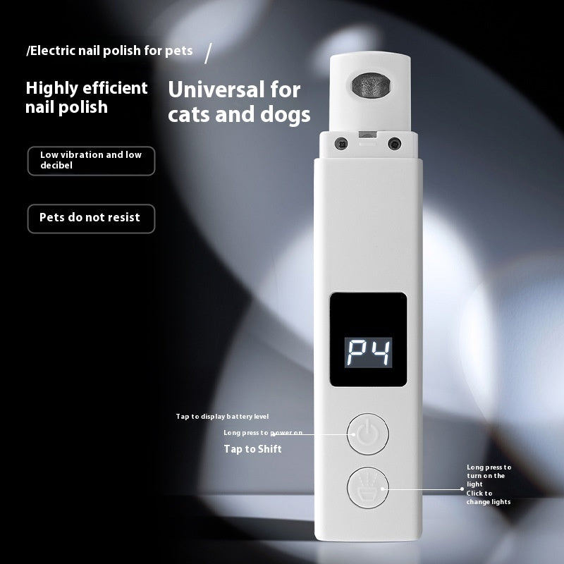 Electric Charging With Dust Cover With Light Pets Nail Piercing Device