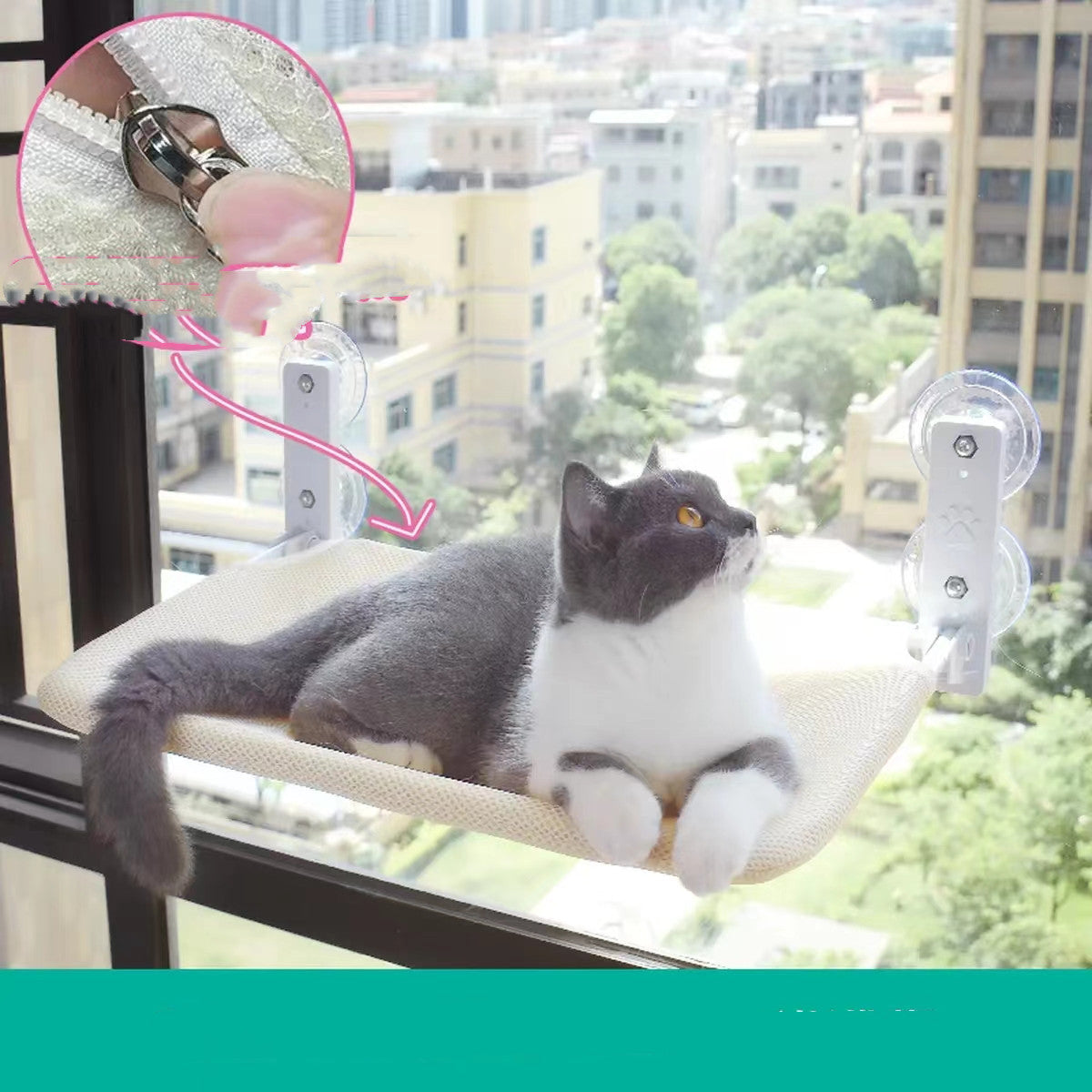 Cat Suction Cup Window Glass Hammock Pet Cat